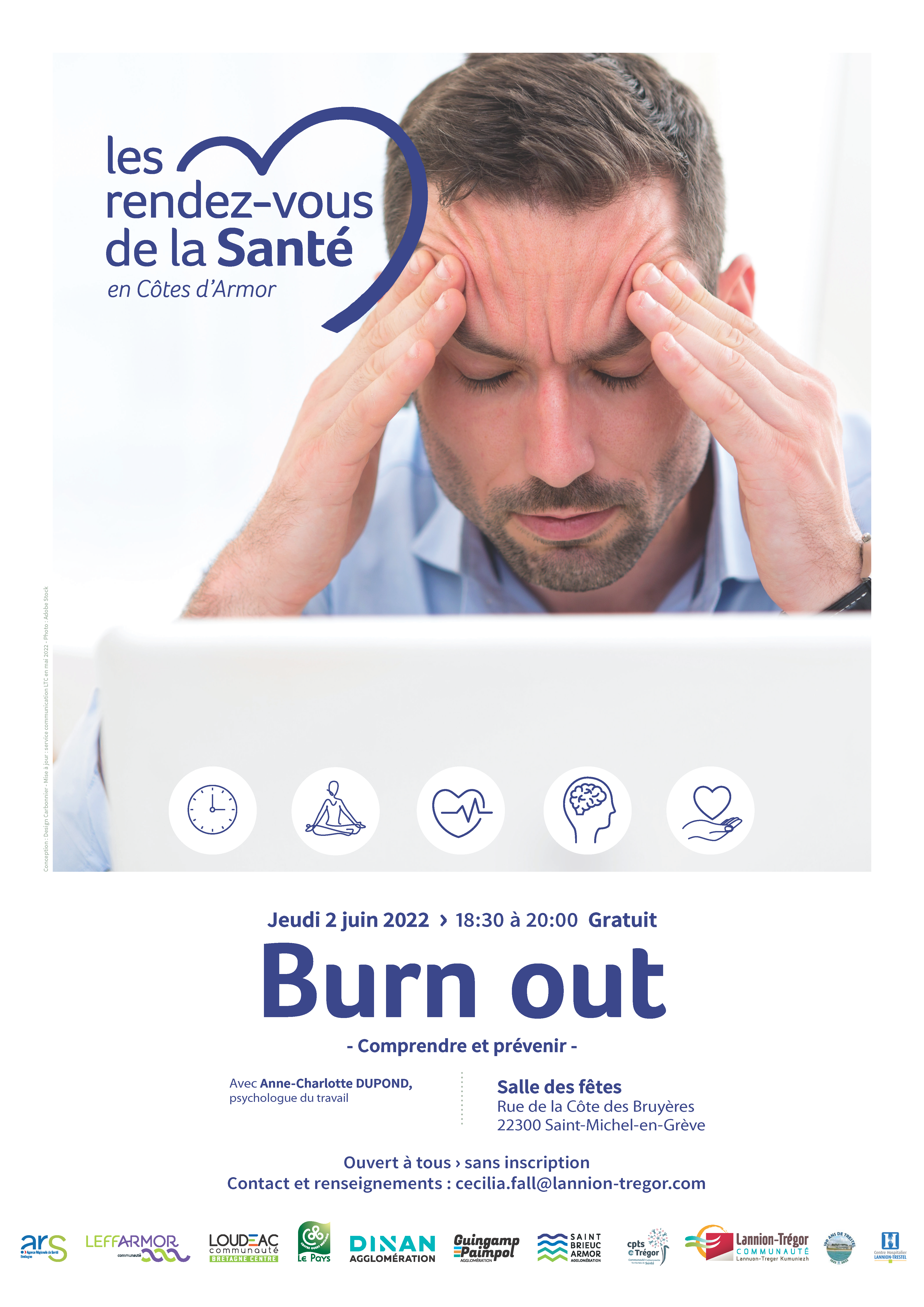 Soirée grand public sur le burn out : jeudi 2 juin 2022